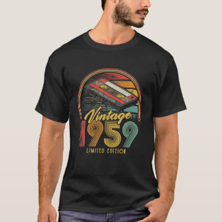 T-shirt Vintage 1959 Retro Cassette 1959 67th Birthday 67