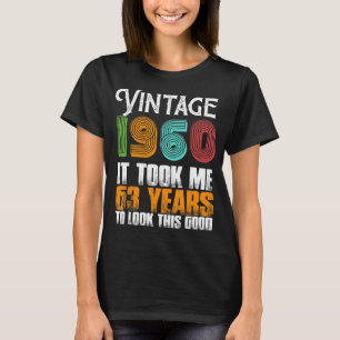 T-shirt Vintage 1960 63 Anniversaire Retro Père's