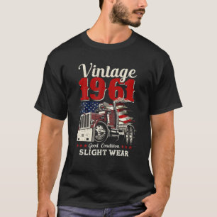 T-shirt Vintage 1961 61E Anniversaire Trucker 61 Ans Tr