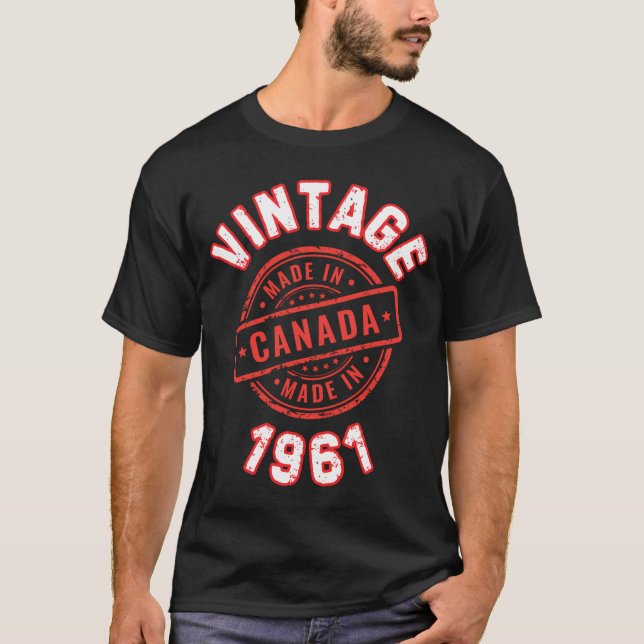 T-shirt Vintage 1961 Canada (Devant)