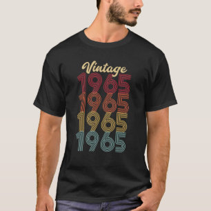 T-shirt Vintage 1965 Fait En 1965 57th Birthday Gift