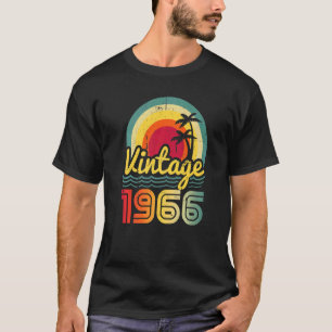 T-shirt Vintage 1966 56 ans Homme et femme 56e naissance