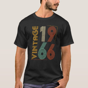 T-shirt Vintage 1966 57e anniversaire pour hommes femmes 5