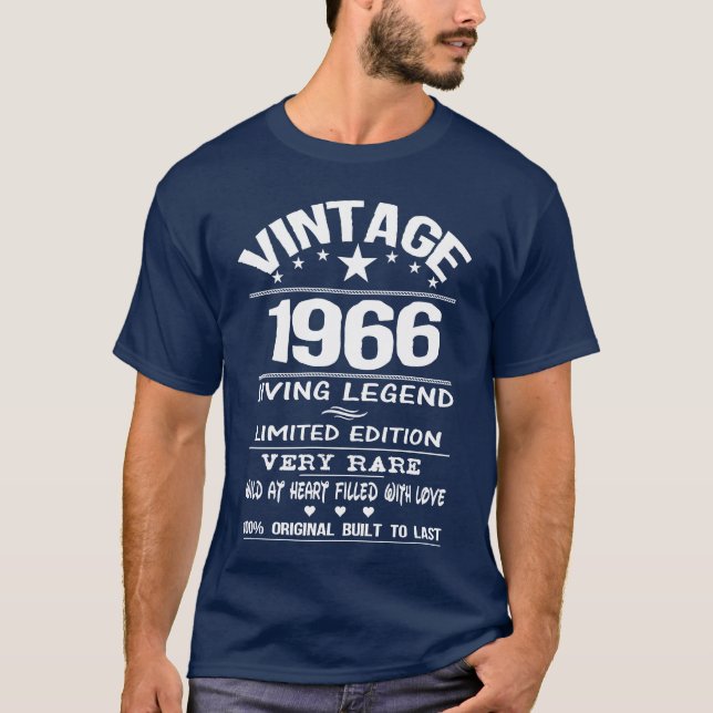 T-shirt VINTAGE 1966 boy (Devant)