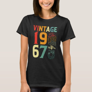 T-shirt Vintage 1967 55 Anniversaire Randonnée de camping