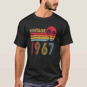 T-shirt Vintage 1967 55 Ans Garçons Et Filles 55ème Birt