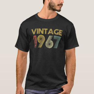 T-shirt Vintage 1967 Fait En 1967 55ème Anniversaire 55 An