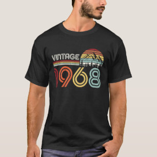T-shirt Vintage 1968 55ème anniversaire à 55 ans Bd