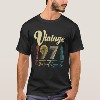 T-shirt Vintage 1971 51E Anniversaire 51 Ans Cadeau Homme 