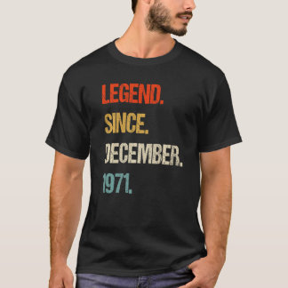 T-shirt vintage 1971 52e anniversaire rétro 52 ans