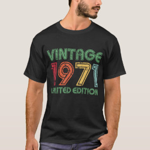 T-shirt Vintage 1971 Limited Edition 53e anniversaire