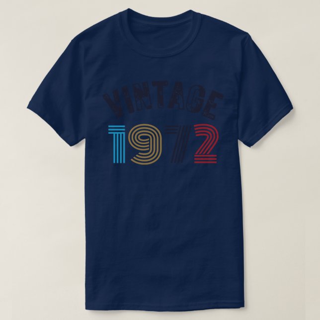 T-shirt Vintage 1972 2 (Design devant)