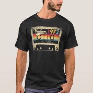 T-shirt Vintage 1972 50e anniversaire Gif Retro