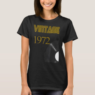 T-shirt Vintage 1972 Joueur record 49e anniversaire Vinyl