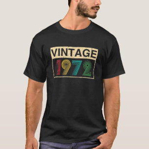 T-shirt Vintage 1972 Magnifique 50E Anniversaire Fête Rétr