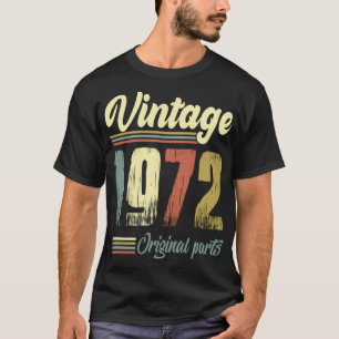 T-shirt Vintage 1972 Vintage 1972 Pièces d'Origine