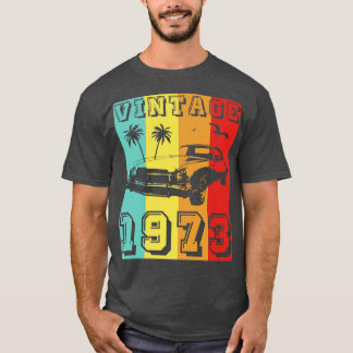 T-shirt Vintage 1973 Né En 1973 Fait En 1973