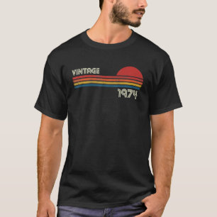 T-shirt Vintage 1974 50e anniversaire Cadeaux de 50 ans