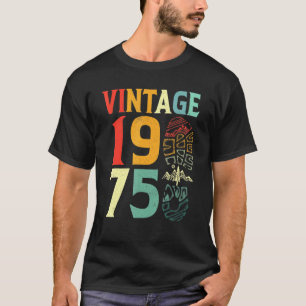 T-shirt Vintage 1975 47 Anniversaire Randonnée de camping