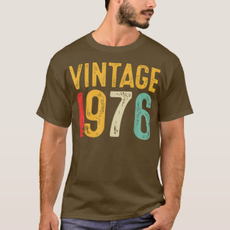 T-shirt Vintage 1976 46e anniversaire Décoration Hommes Fe