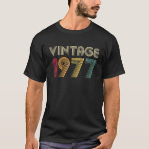 T-shirt Vintage 1977 44e cadeau d'anniversaire 44 ans Homm