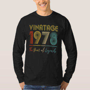 T-shirt Vintage 1978 44ème anniversaire Idées Hommes Femme