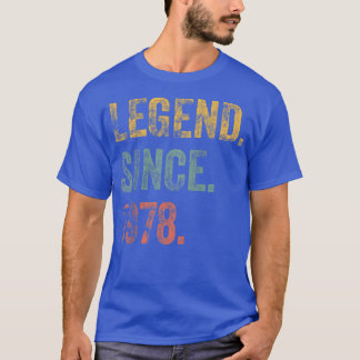 T-shirt Vintage 1978 44ème anniversaire Légende depuis 197