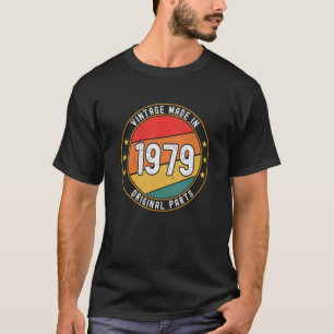 T-shirt Vintage 1979 Anniversaire Partie Original Pièces A