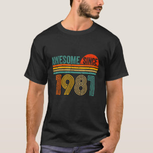 T-shirt Vintage 1981 41 Ans Hommes Et Femmes 41E Birt