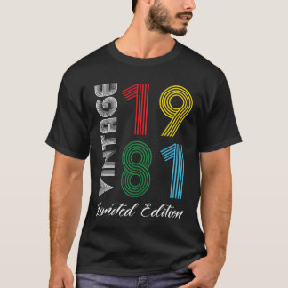 T-shirt Vintage 1981 Vintage Birthday Retro Vintage gift