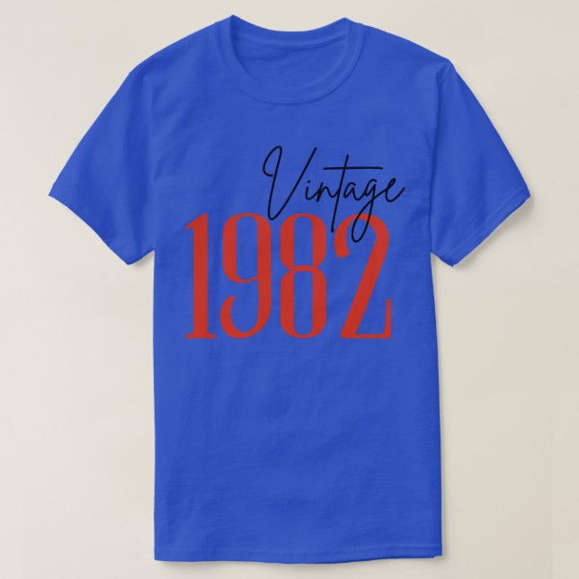 T-shirt Vintage 1982 28 (Design devant)