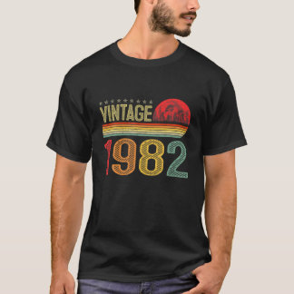 T-shirt Vintage 1982 Anniversaire 40 Ans Amusant 40E Anniv