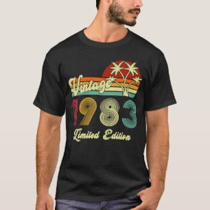 T-shirt Vintage 1983 40 ans 40e anniversaire