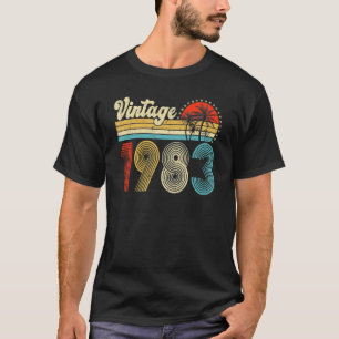 T-shirt Vintage 1983 Fait En 1983 40e Anniversaire 40 Anni