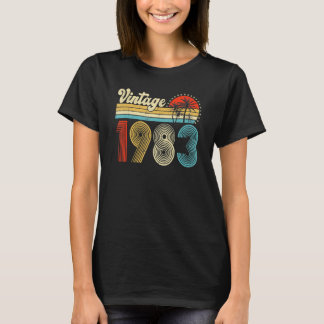 T-shirt Vintage 1983 Made In 1983 40th Birthday  40 Year O