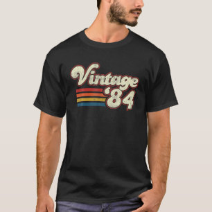 T-shirt Vintage 1984 Anniversaire Funny Retro 40ème Annive