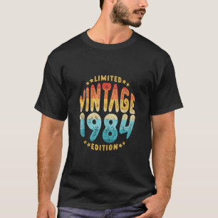 T-shirt Vintage 1984 Edition limitée 40 ans Retro 40t