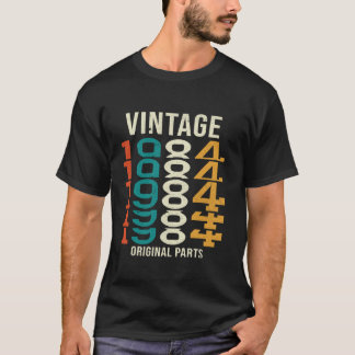 T-shirt Vintage 1984 Pièces originales rétro Funny 40th Bi