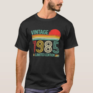 T-shirt Vintage 1985 37e anniversaire Décorations Hommes F