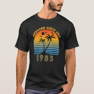 T-shirt Vintage 1985 37ème anniversaire stupéfiant depuis 