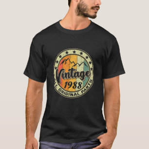T-shirt Vintage 1988 Rétro 33 ans 33e anniversaire
