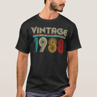 T-shirt Vintage 1988 Rétro 33 ans Hommes et Femmes 33ème