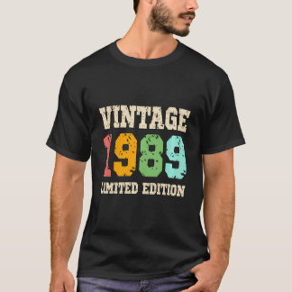 T-shirt Vintage 1989 Sport Grunge 35 Ans Classique 35E