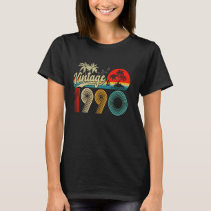 T-shirt Vintage 1990 Drôle 34e anniversaire Cadeaux 34 ans
