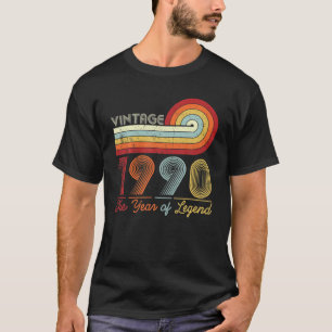 T-shirt Vintage 1990 L'Année De La Légende 31 Ans 31E