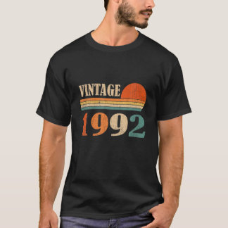 T-shirt Vintage 1992 Drôle 30 Ans Enfants Hommes Femmes 30