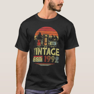 T-shirt Vintage 1992 Fabriqué En 1992 30e Anniversaire 30E