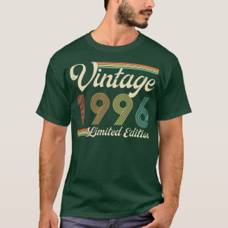 T-shirt Vintage 1996 Edition Limitée 27 Anniversaire