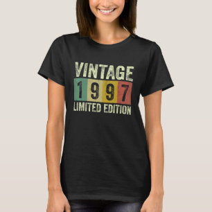 T-shirt Vintage 1997 25 Ans 25e Anniversaire