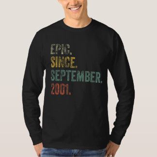 T-shirt Vintage 2001 21e anniversaire Epic depuis le 20 se